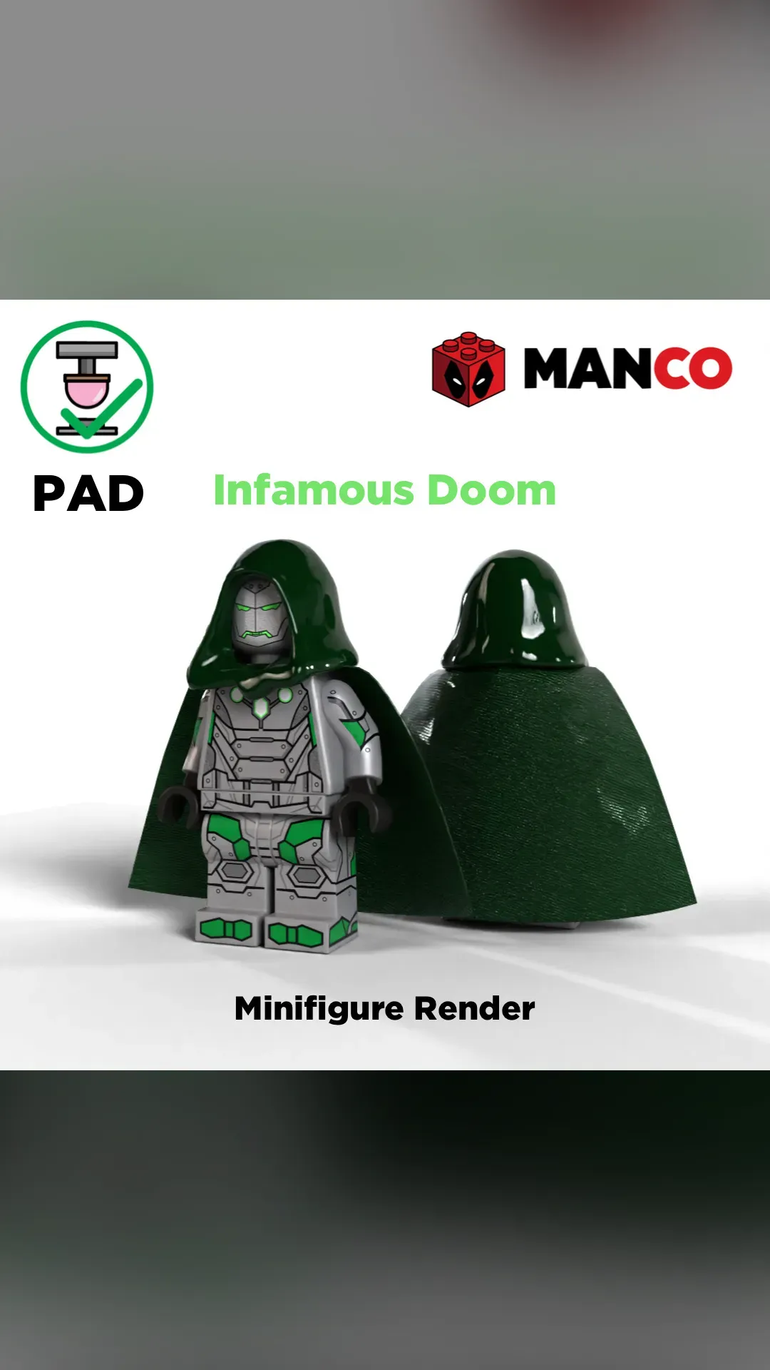 Infamous Doom by Manco Bricks (READY TO SHIP)  - view 1