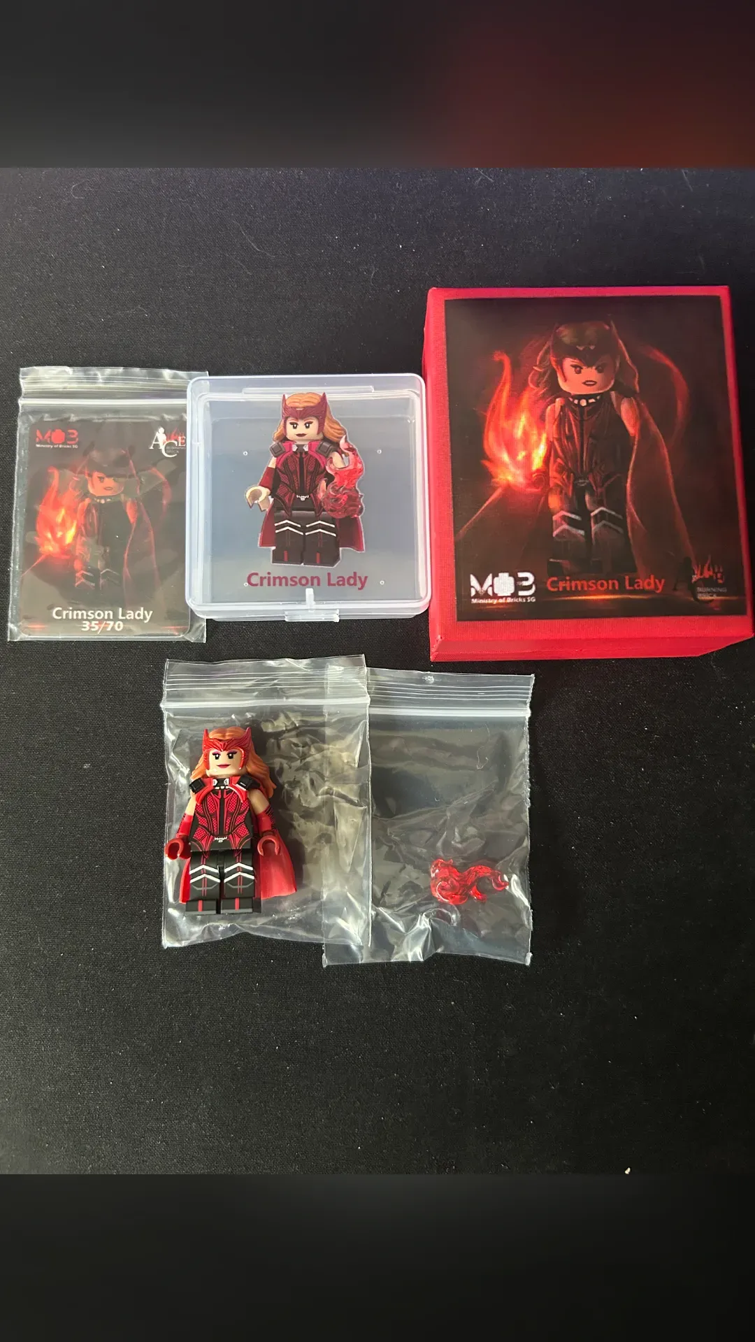 Wanda Crimson Lady MOB x Ace burning bricks